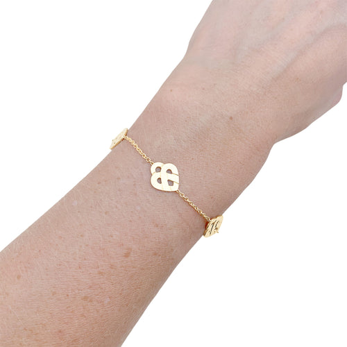 Bracelet Poiray Cœur entrelacé - Bracelet multi en or jaune 58 Facettes 35883
