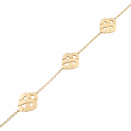 Bracelet Poiray Cœur entrelacé - Bracelet multi en or jaune 58 Facettes 35883