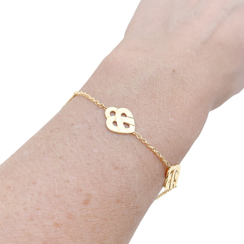 Bracelet Poiray Cœur entrelacé - Bracelet multi en or jaune 58 Facettes 35883