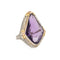 Bague 57 Art déco - Bague améthyste et perles en or blanc 18 carats 58 Facettes G13606
