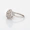 Bague 50 Art déco - Bague cluster halo en or blanc 14 carats et diamants 1,70 ct 58 Facettes G12656