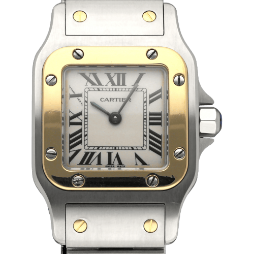 Montre Cartier Santos Galbée - Montre en or et acier 58 Facettes CRT/SNT/010