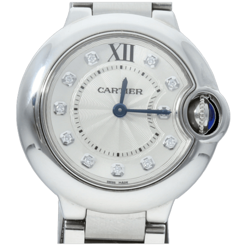 Montre Cartier Ballon Bleu - Montre en acier et diamants 58 Facettes MT47479