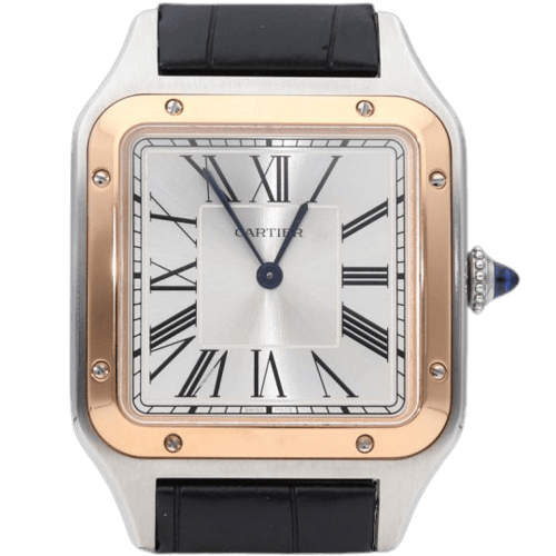 Montre Cartier - Montre Santos Dumont en or rose et acier 58 Facettes MT47453