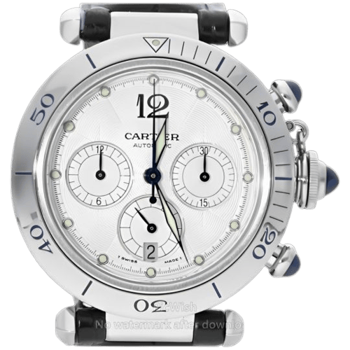 Montre Cartier Pasha - Montre chronographe en acier 58 Facettes MT47449
