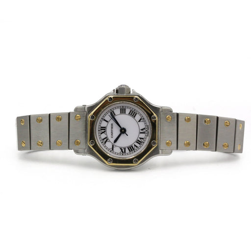 Cartier Santos Octagon PM - Montre bicolore en or jaune et acier 58 Facettes 250372R