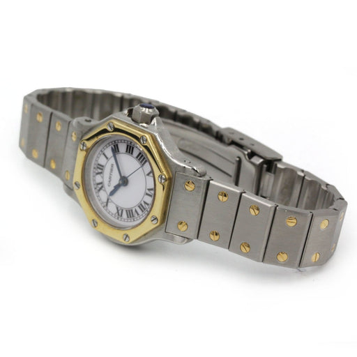 Cartier Santos Octagon PM - Montre bicolore en or jaune et acier 58 Facettes 250372R