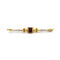 Broche Broche barrette en or jaune, diamants et grenat 58 Facettes 260186R