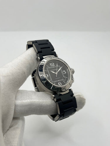 Montre Cartier Pasha Seatimer - Montre en acier cadran noir 58 Facettes 2141