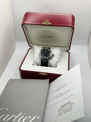 Montre Cartier Pasha Seatimer - Montre en acier cadran noir 58 Facettes 2141