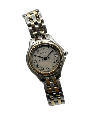 Montre Cartier Panthère Cougar - Montre en or jaune et acier 58 Facettes 2135