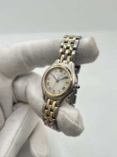 Montre Cartier Panthère Cougar - Montre en or jaune et acier 58 Facettes 2135