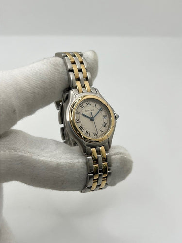 Montre Cartier Panthère Cougar - Montre en or jaune et acier 58 Facettes 2135