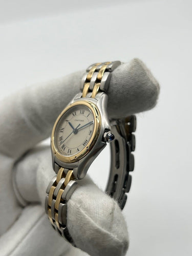 Montre Cartier Panthère Cougar - Montre en or jaune et acier 58 Facettes 2135