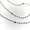 Necklace 14K gold chain necklace and black diamonds 58 Facettes 11167
