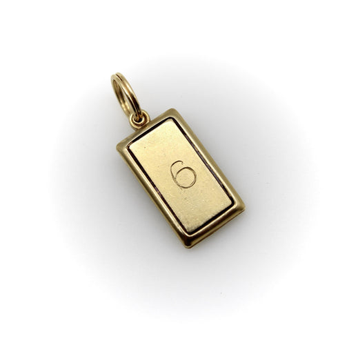 Mechanical birthday pendant in 14K gold and enamel 58 Facettes 11173