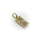 Mechanical birthday pendant in 14K gold and enamel 58 Facettes 11173