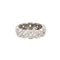 Bague 51 Art déco - Bague bandeau tressée en platine 900 et diamants 58 Facettes G13716