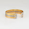 Bracelet Cartier C de Cartier - Bracelet manchette Double C en or tricolore 18k et diamants 58 Facettes G13728