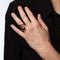 Bague 52 Bague cocktail sculpturale bypass en or rose 18 carats 58 Facettes G13737