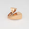 Bague 52 Bague cocktail sculpturale bypass en or rose 18 carats 58 Facettes G13737