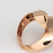 Bague 52 Bague cocktail sculpturale bypass en or rose 18 carats 58 Facettes G13737