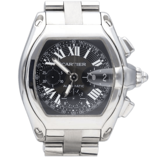 Cartier Roadster - Montre chronographe automatique en acier 58 Facettes MT47476