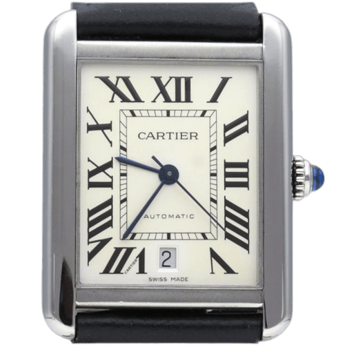 Cartier Tank Solo XL - Montre automatique en acier 58 Facettes MT47612