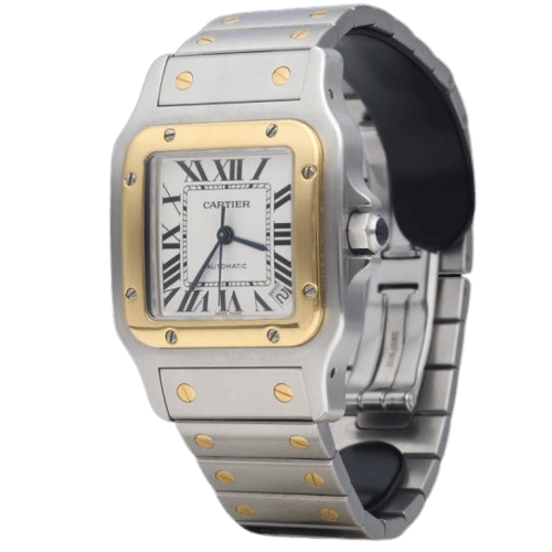 Cartier Santos Galbée XL - Montre en or jaune et acier 58 Facettes MT47655