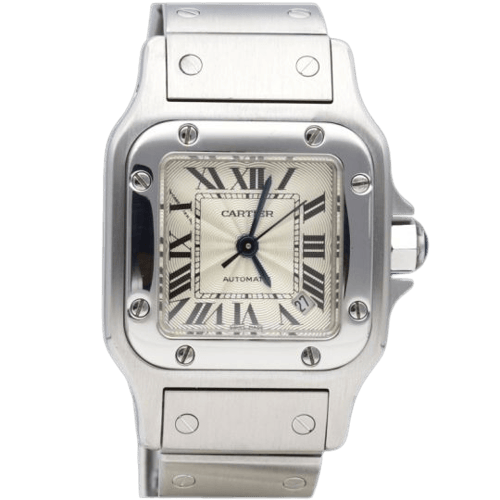 Cartier Santos - Montre en acier 58 Facettes MT47628