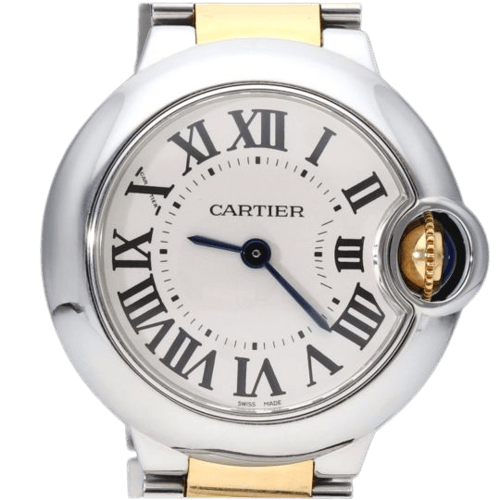 Cartier Ballon Bleu - Montre 28 mm en or jaune et acier 58 Facettes MT47638
