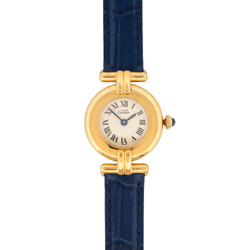 Cartier Must Colisée - Montre en vermeil cadran romain ivoire 58 Facettes 351