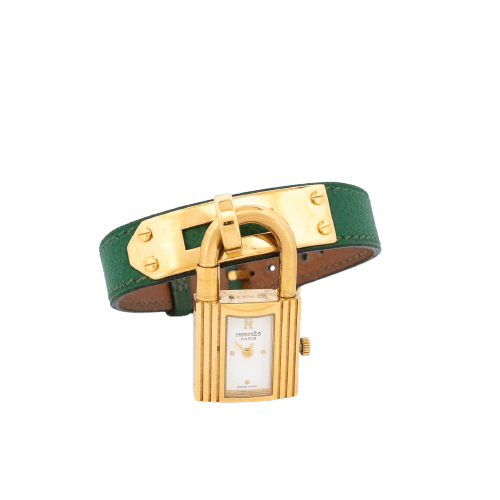 Montre Hermès Kelly - Montre en acier plaqué or, cadran ivoire 58 Facettes 563