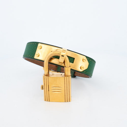Montre Hermès Kelly - Montre en acier plaqué or, cadran ivoire 58 Facettes 563