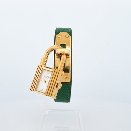 Montre Hermès Kelly - Montre en acier plaqué or, cadran ivoire 58 Facettes 563