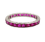 50 Alliance américaine Art déco - Bague éternité en or blanc 18k et rubis 58 Facettes A07600