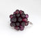 Bague Bague cocktail cluster de grenats briolettes en or blanc 18 carats 58 Facettes G13871