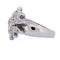 Bague 54 Bague florale en or blanc 18 kt et diamants 58 Facettes AN697 '(0769)