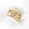Bague 52 Bulgari Parentesi - Bague en or jaune et diamants 58 Facettes 632A26_M