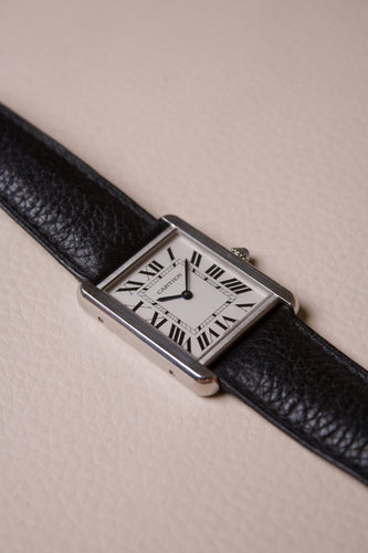 Montre Cartier Tank Solo - Montre en acier 58 Facettes MONTRE-010