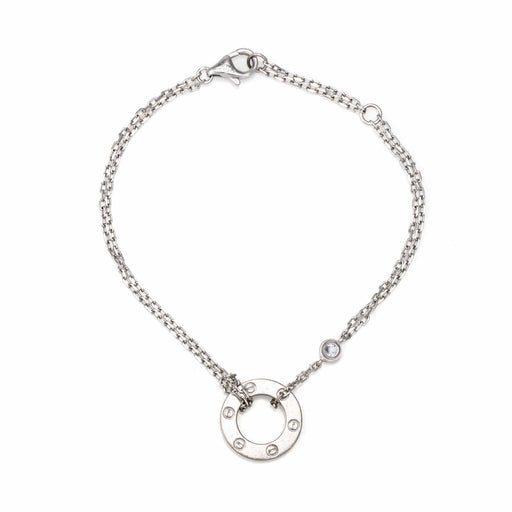 Bracelet Cartier Love - Bracelet en or blanc 18 carats et diamants 58 Facettes G13897
