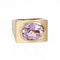 Bague Bague carrée kunzite vintage années 1970 en or jaune 14 carats 58 Facettes G13895