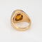 Bague 57 Bague chevalière vintage à citrine Madère 6 ct en or jaune 14k 58 Facettes G13952