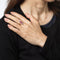 Bague 52 Bague navette victorienne antique en or jaune 18k, rubis de Birmanie et diamants 58 Facettes G13947