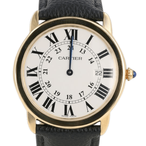 Montre Cartier Ronde Solo - Montre en or jaune 58 Facettes MT47604