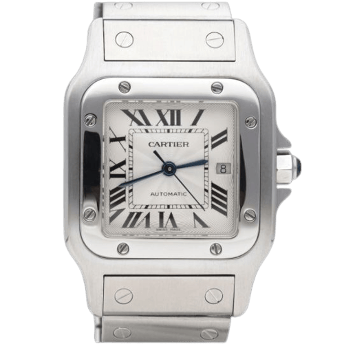 Montre Cartier Santos Galbée - Montre en acier 58 Facettes MT47626