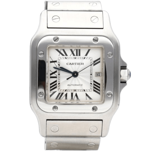 Montre Cartier Santos Galbée - Montre en acier 58 Facettes MT47643