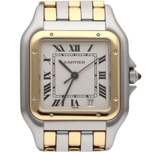 Montre Cartier Panthère - Montre MM en or jaune et acier 58 Facettes MT47756
