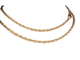 Collier maille jaseron triple en or jaune 14K 58 Facettes Collier 2