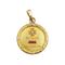 Augis - Pendentif médaille d'amour en or 18k, diamant et rubis 58 Facettes A07650